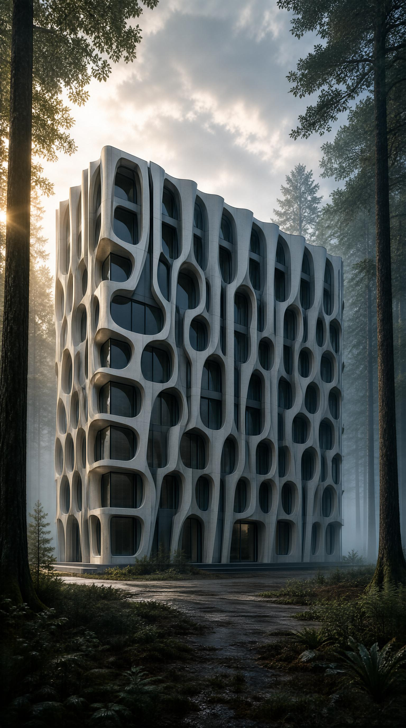 Futuristic Forest Building