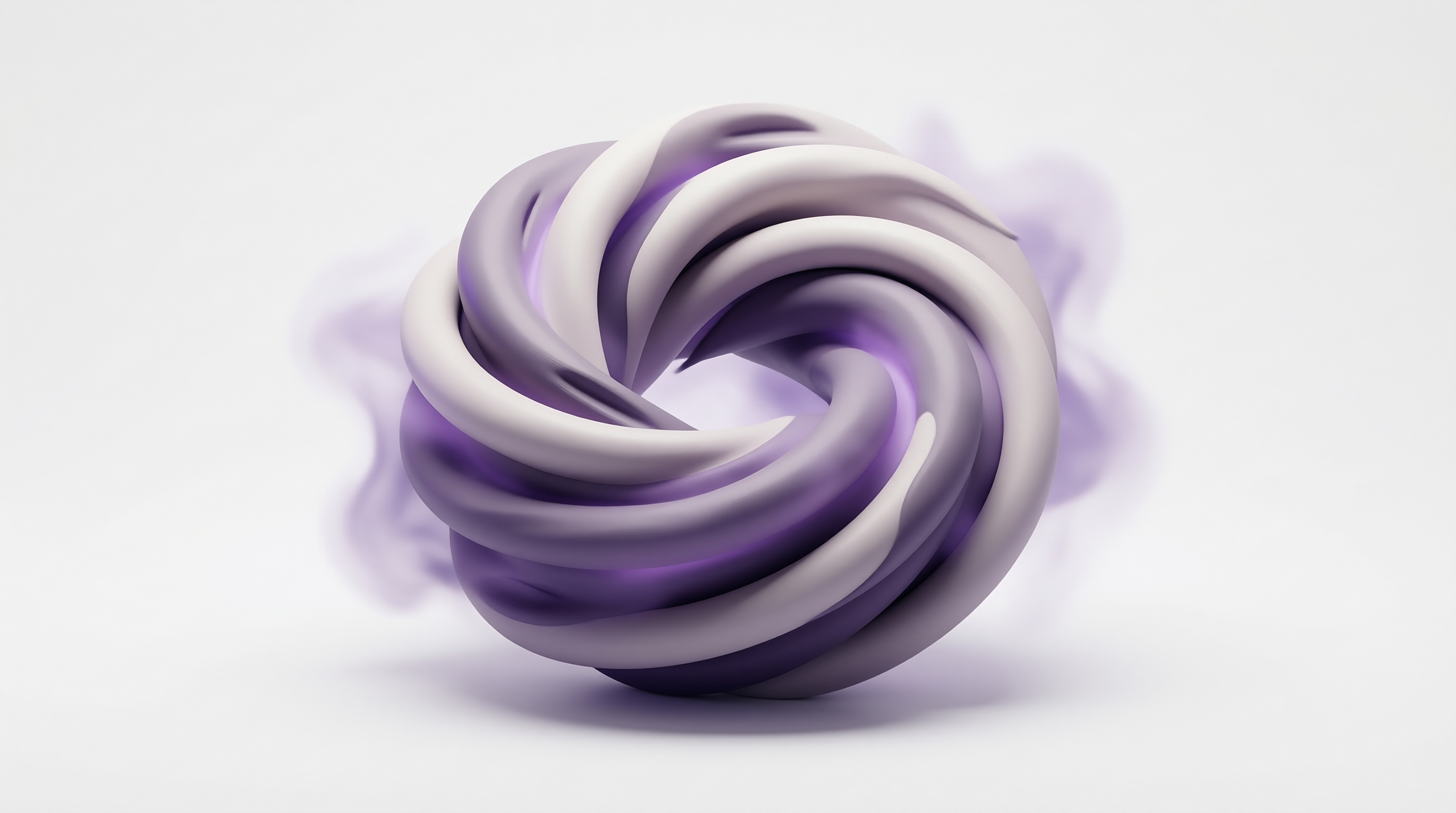 Abstract Purple Swirl Shape
