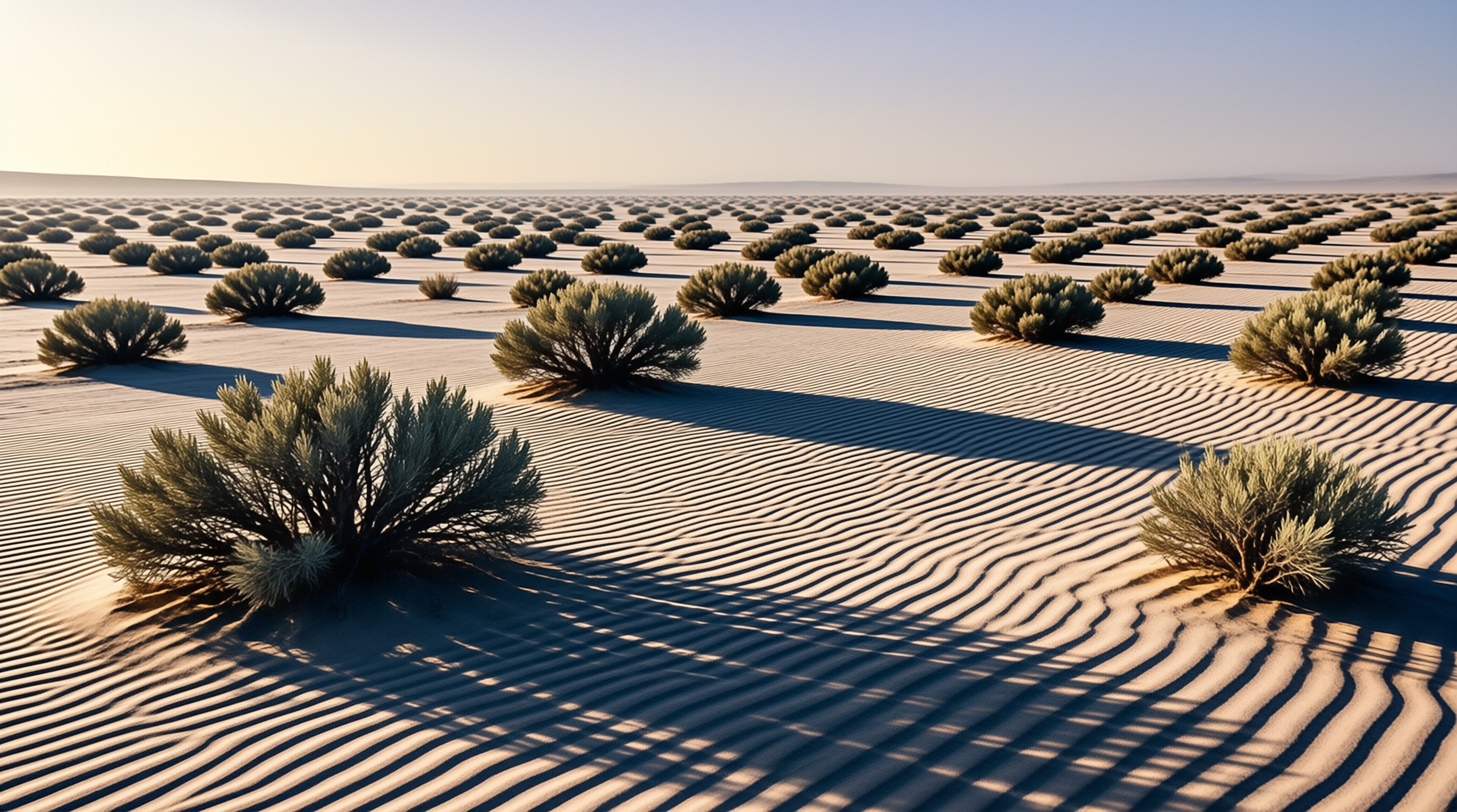 Desert Bushes and Shadows