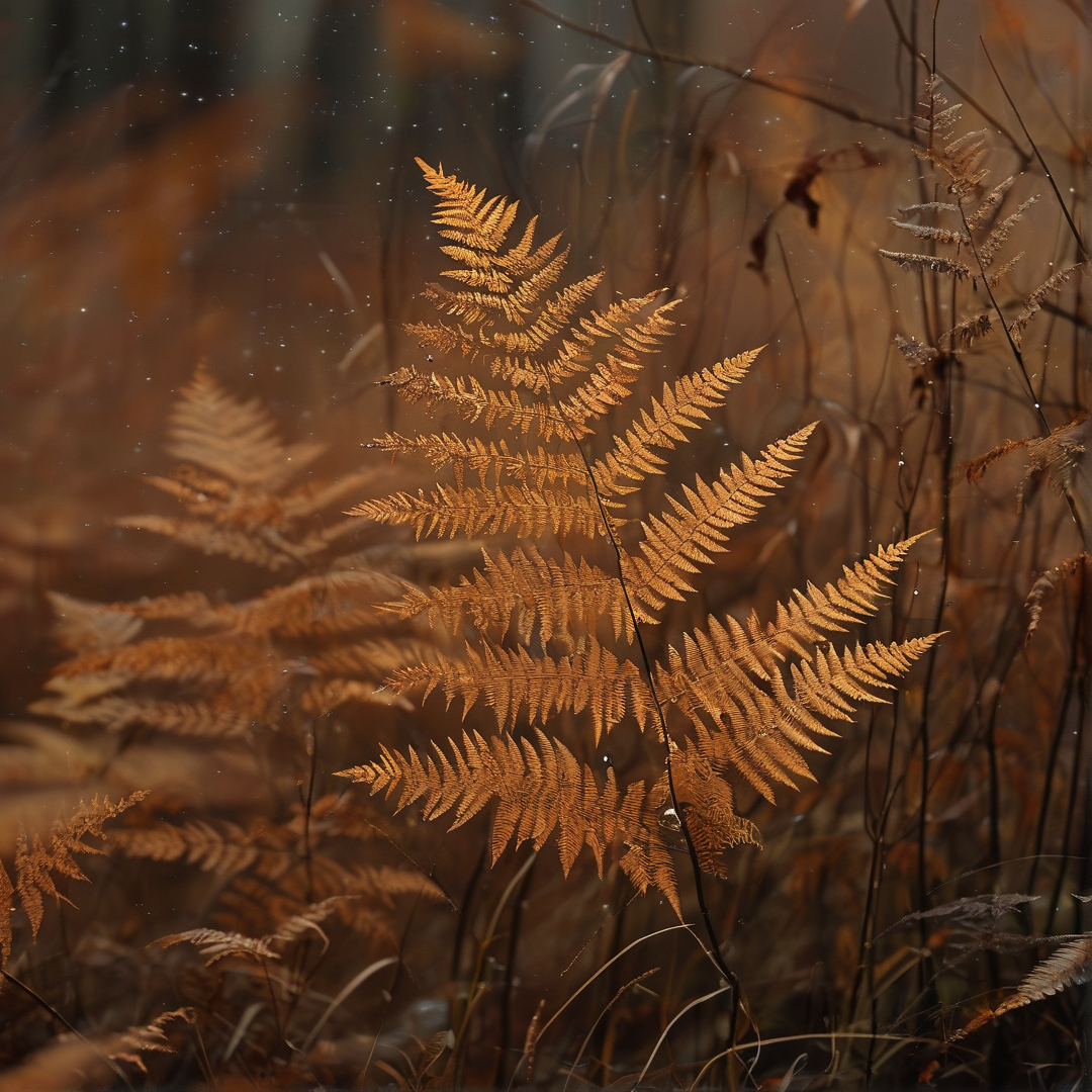 Golden Ferns in Autumn