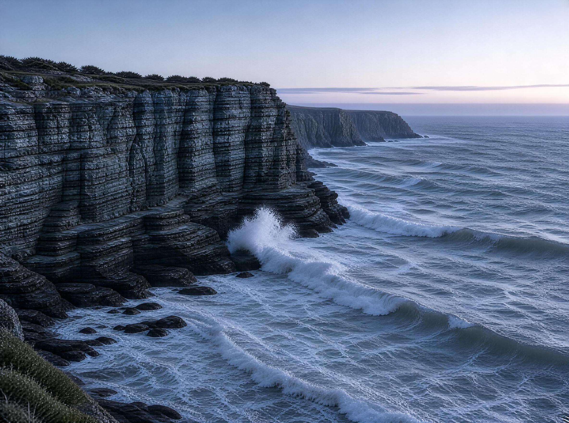 Rugged Coastal Cliffs