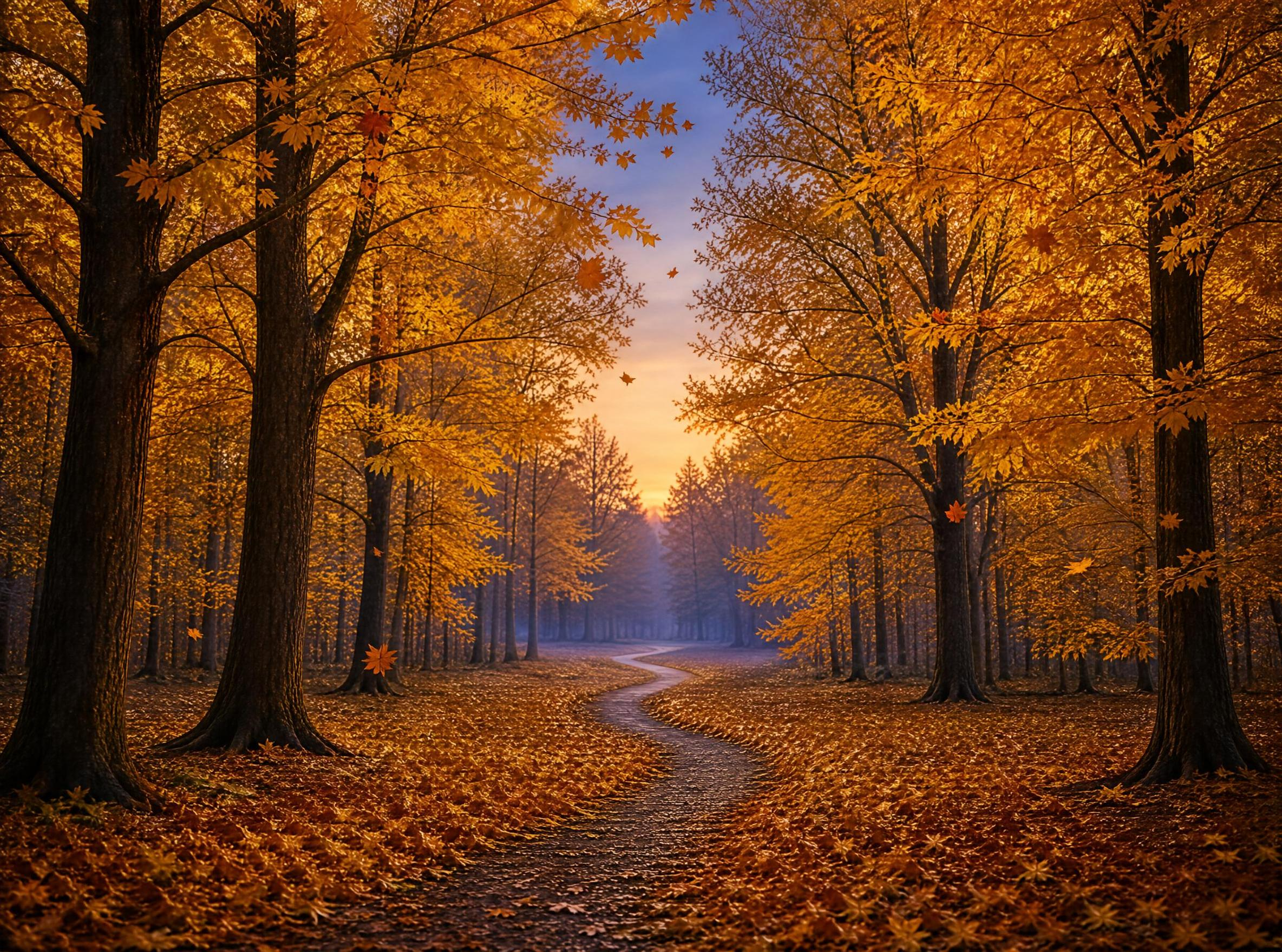Autumn Forest Path
