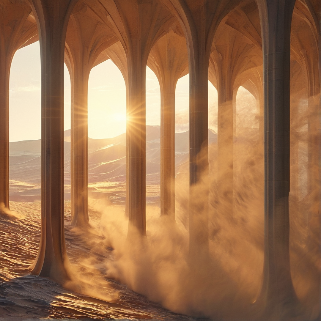 Golden Desert Archway