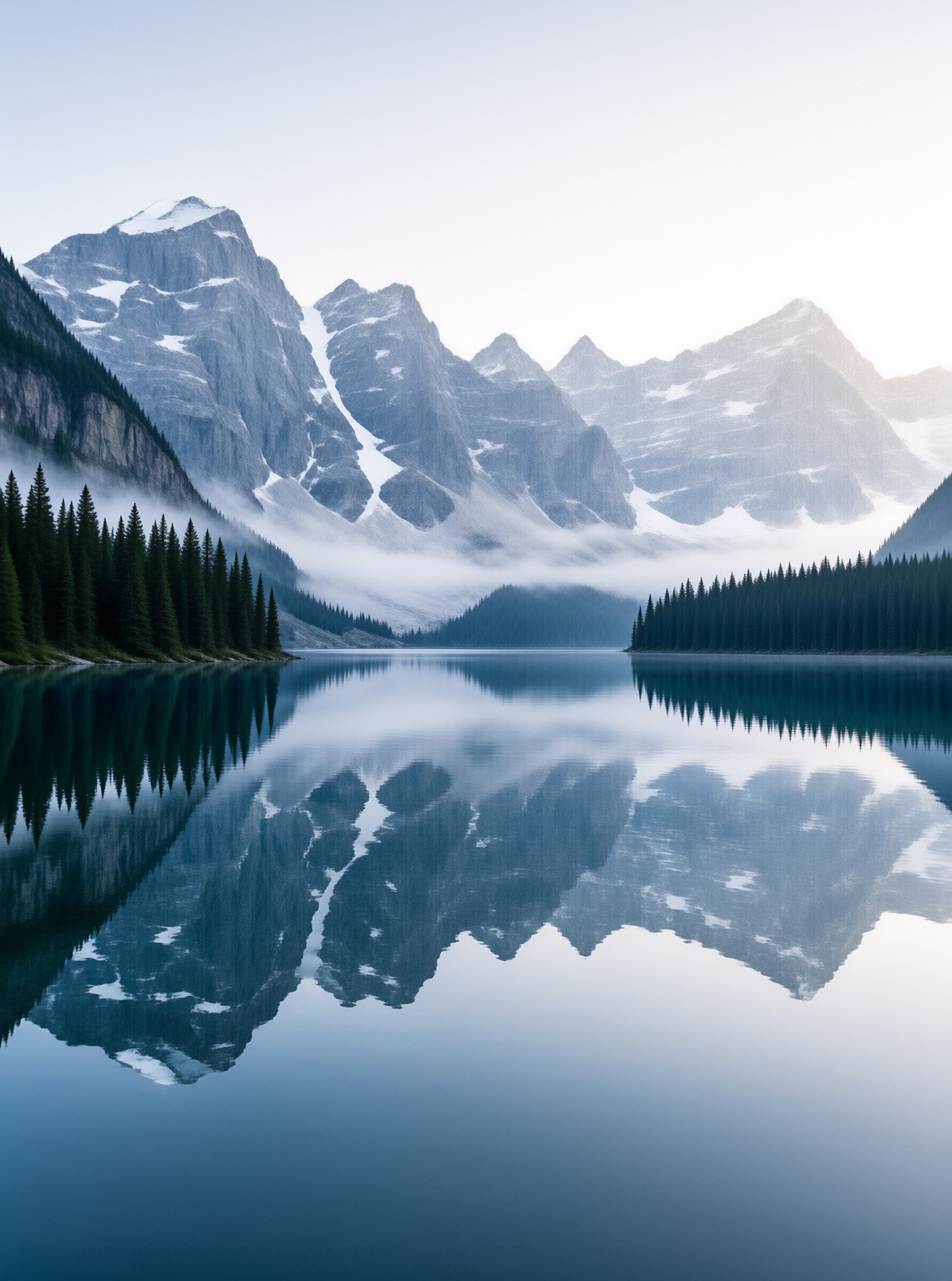Serene Mountain Reflection