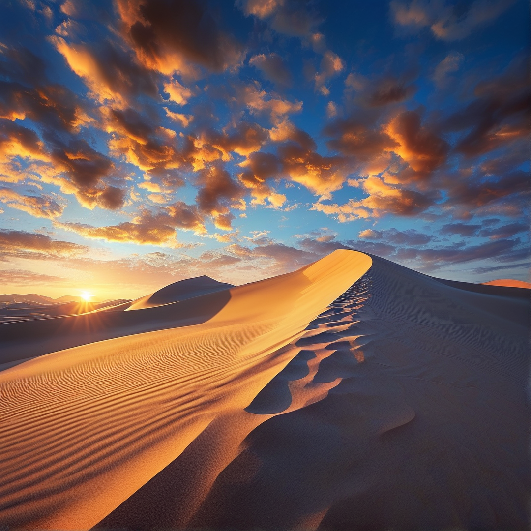 Golden Desert Sunset