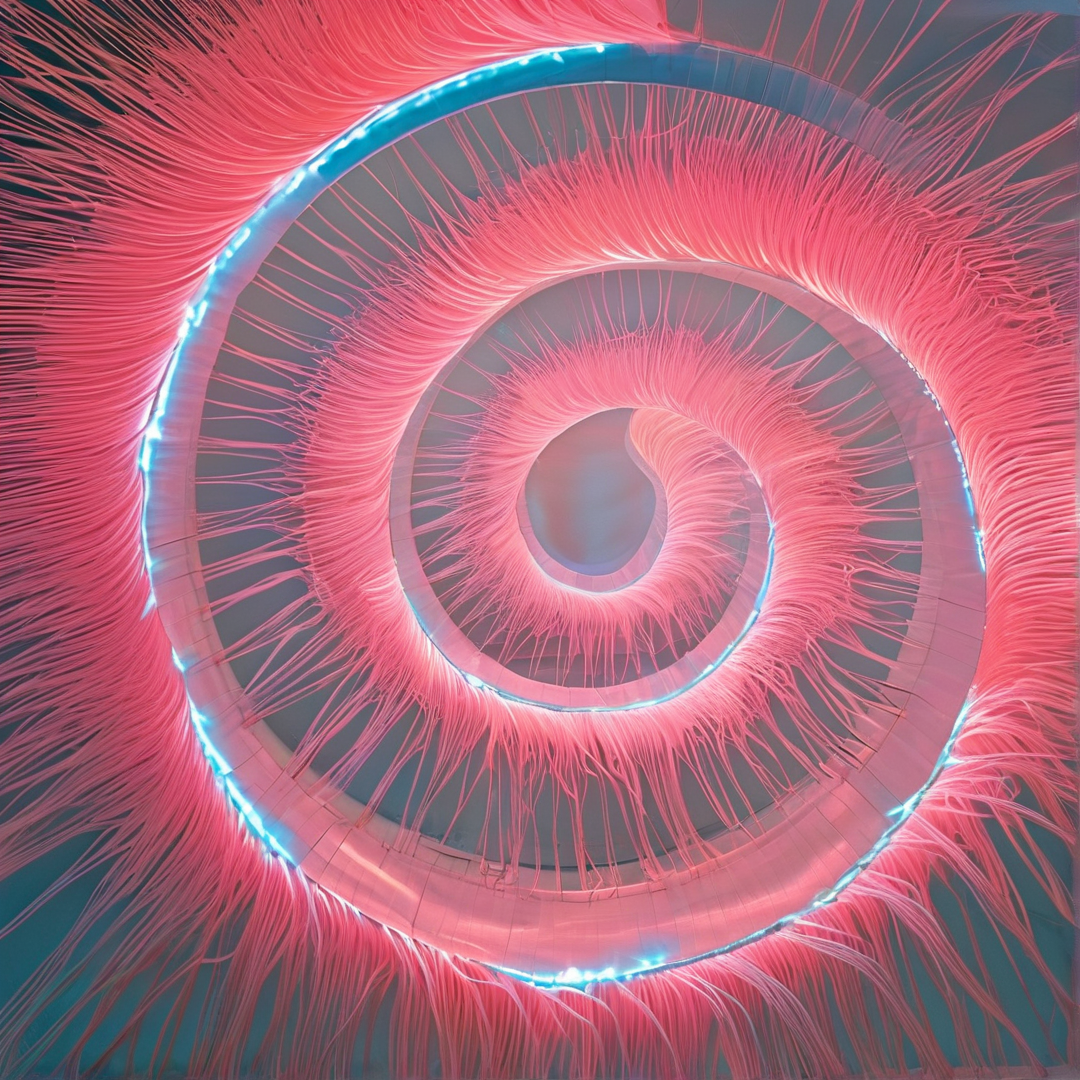 Spiral Light Art Installation