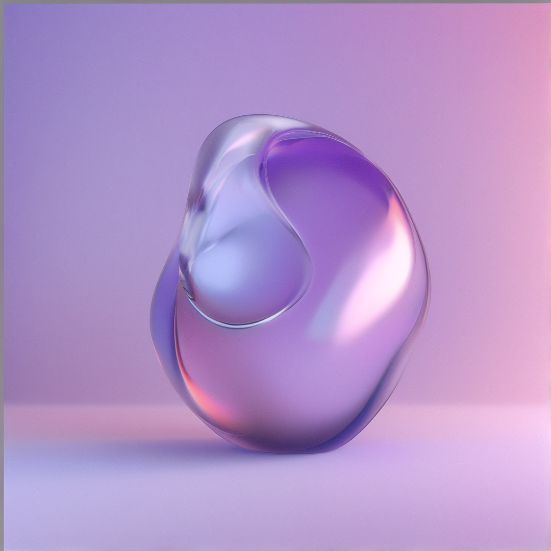 Abstract Iridescent Blob