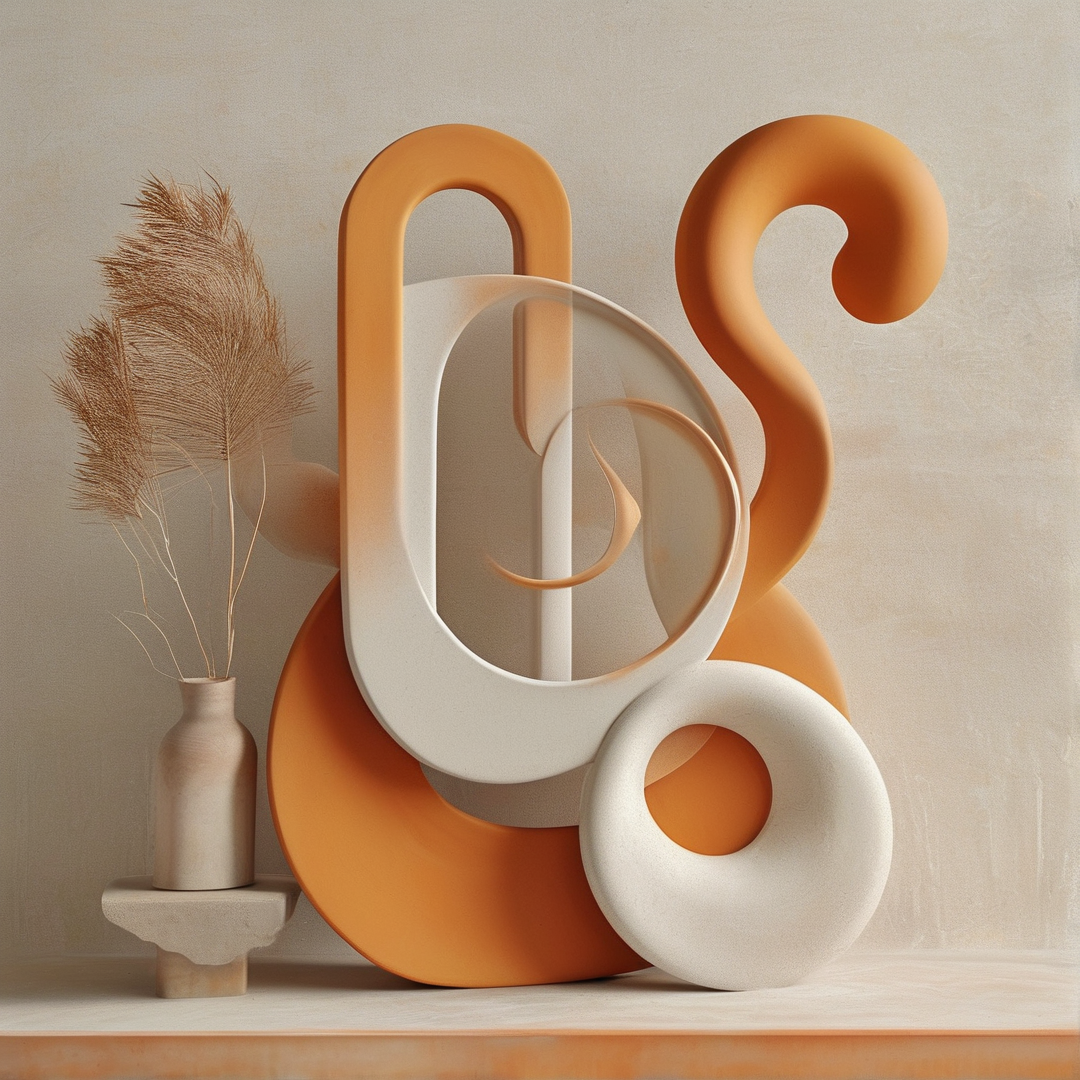 Abstract Curved Sculptures