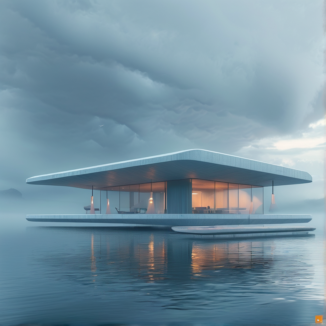 Floating Minimalist Villa