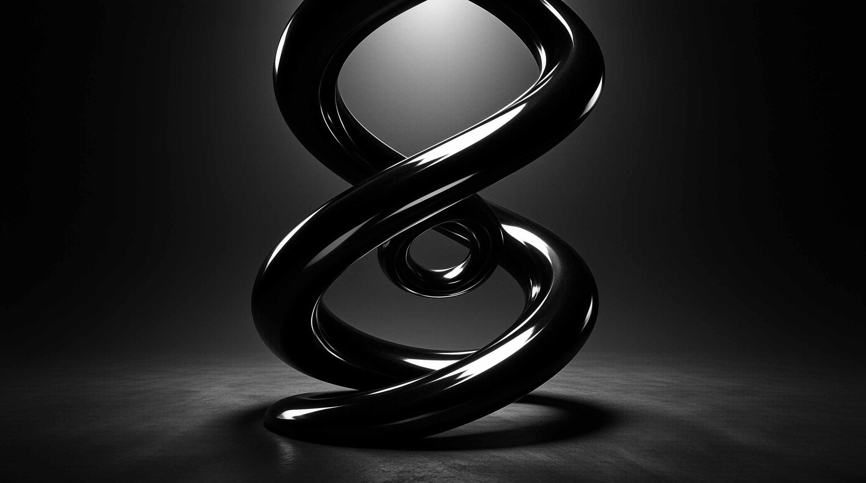 Black Infinity Sculpture