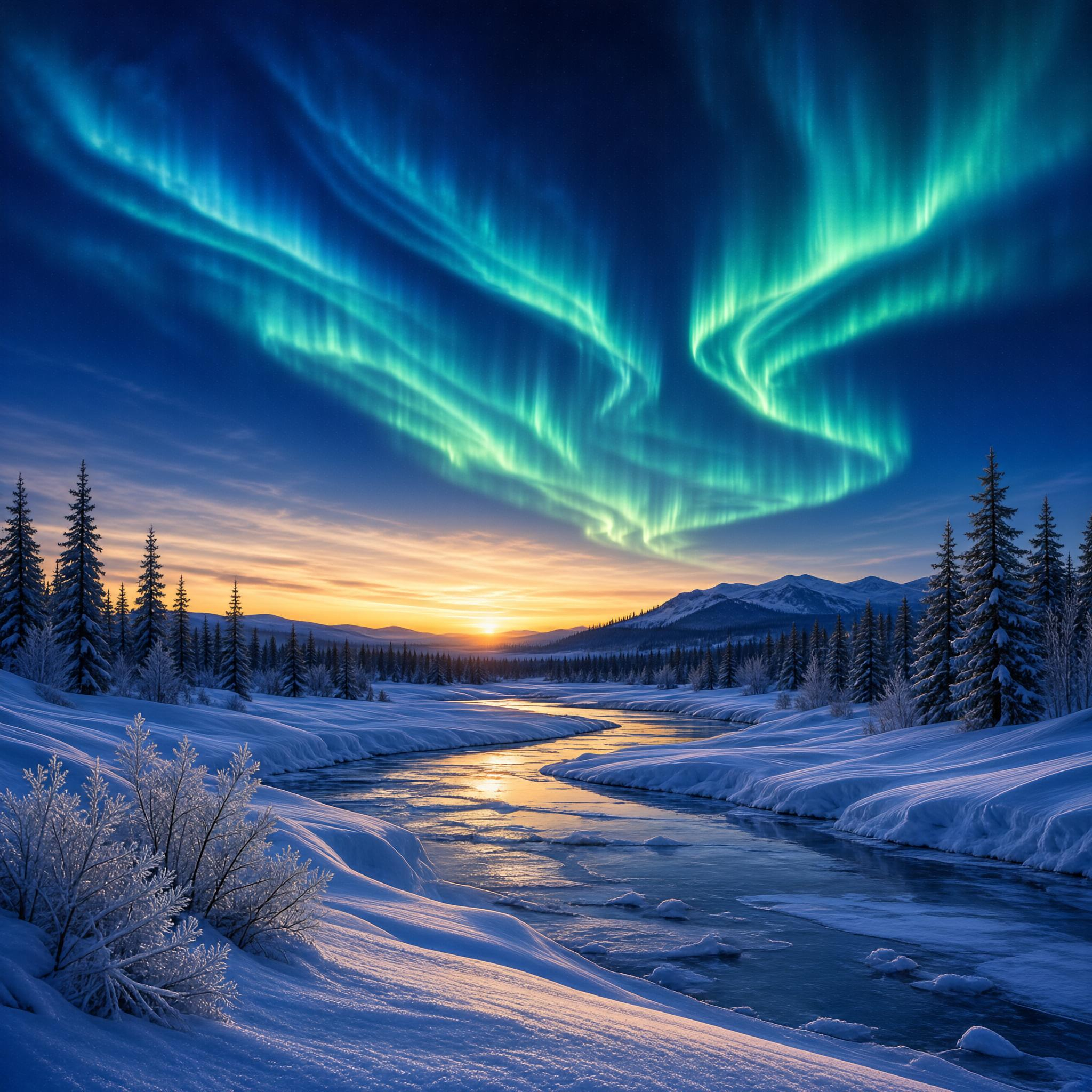 Aurora over Snowy River