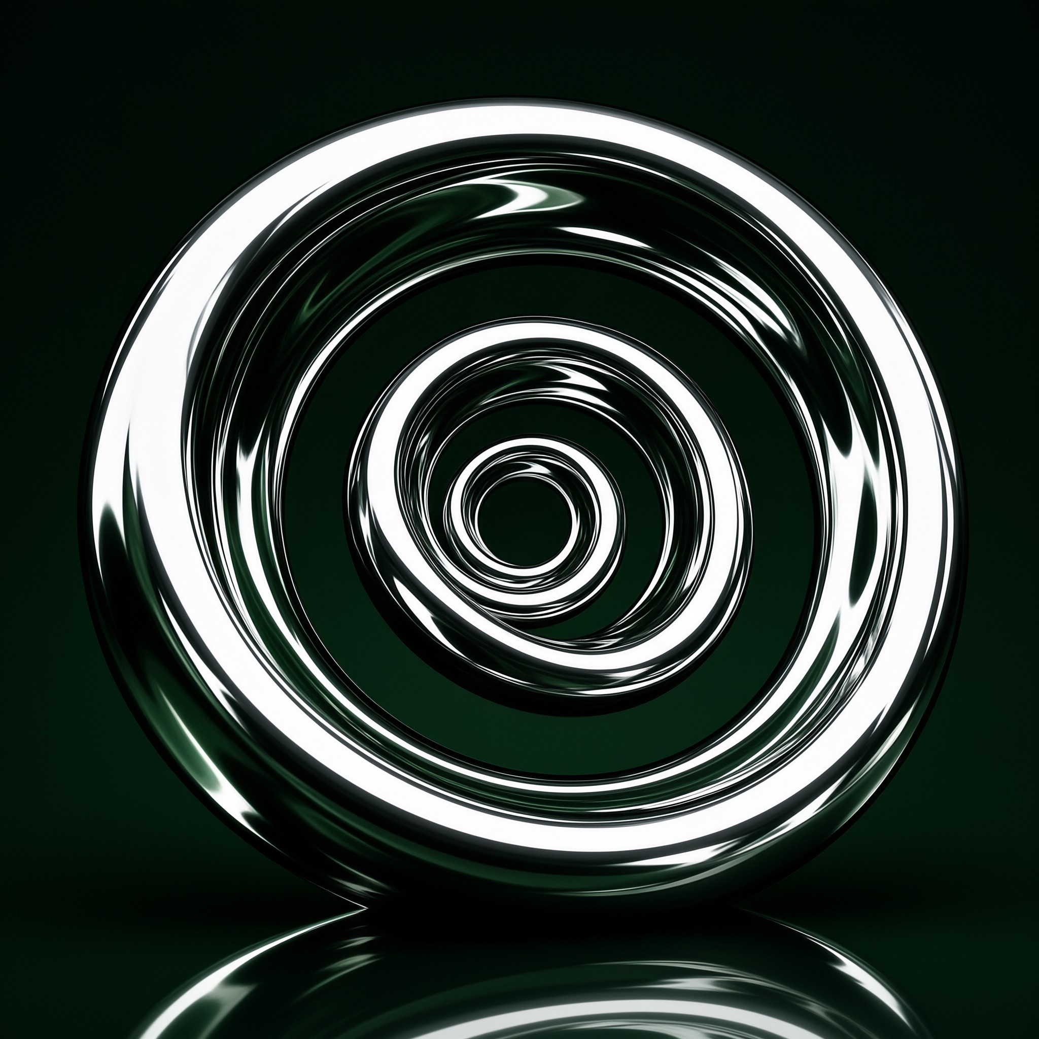 Metallic Spiral Abstract