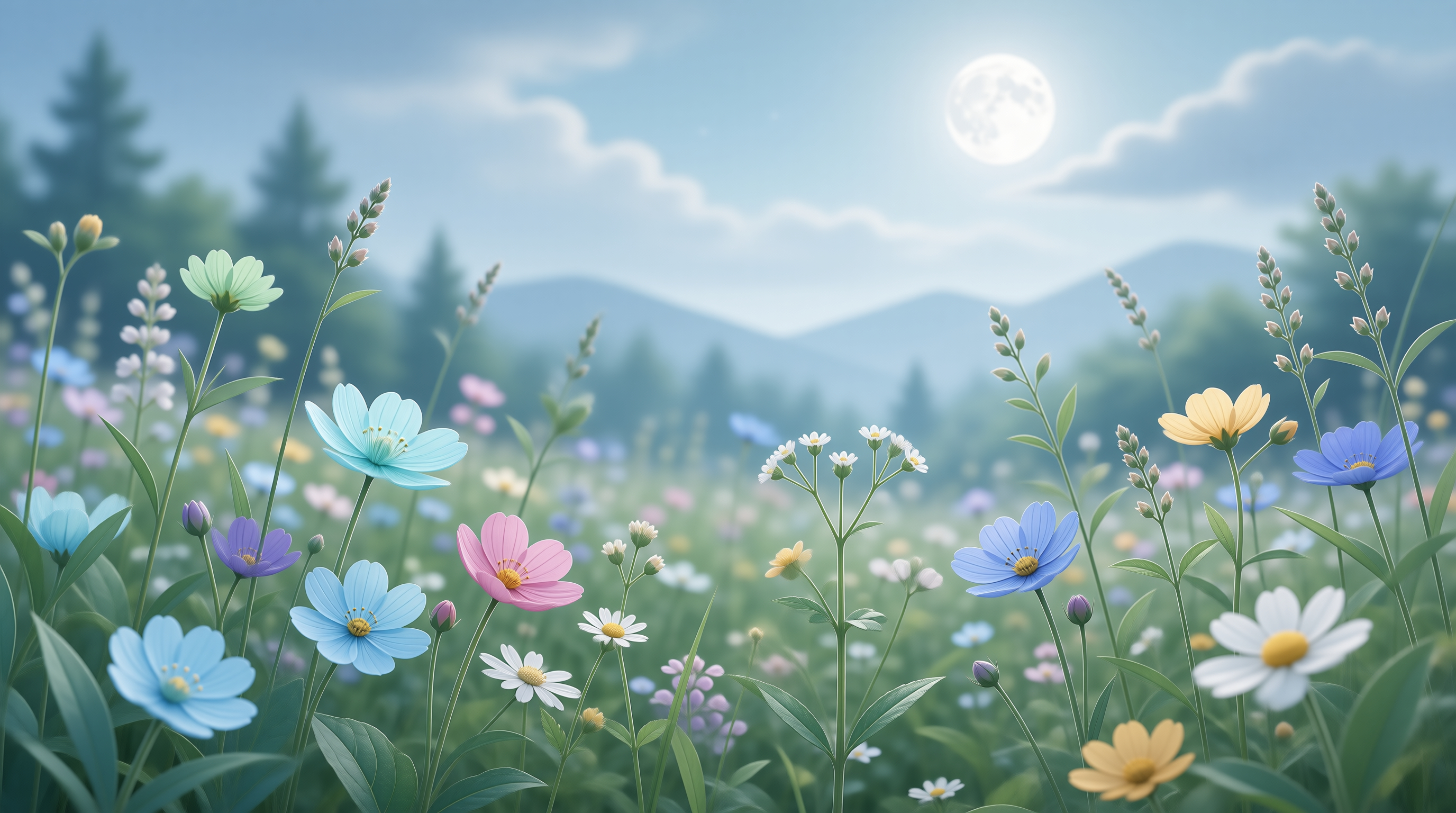 Dreamy Colorful Meadow