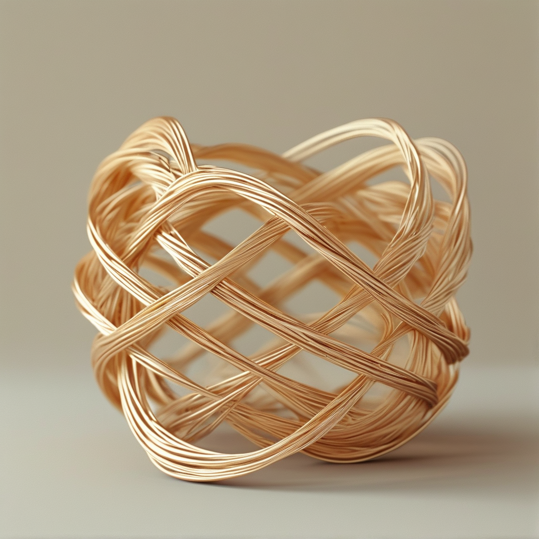 Gold Woven Sphere