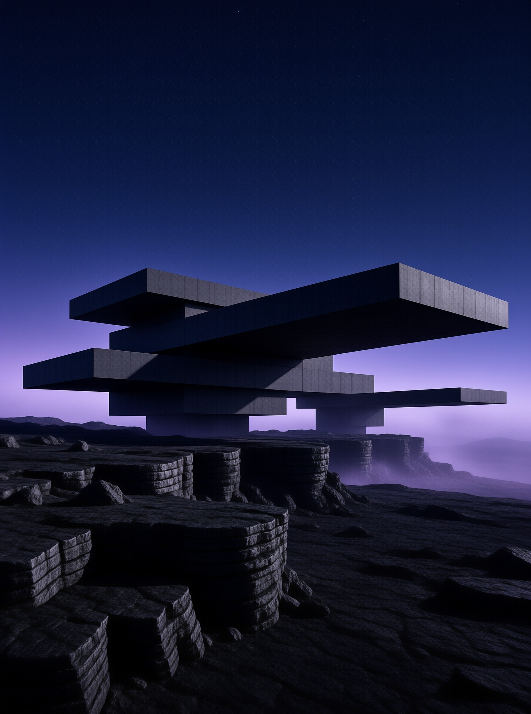 Floating Futuristic Architecture