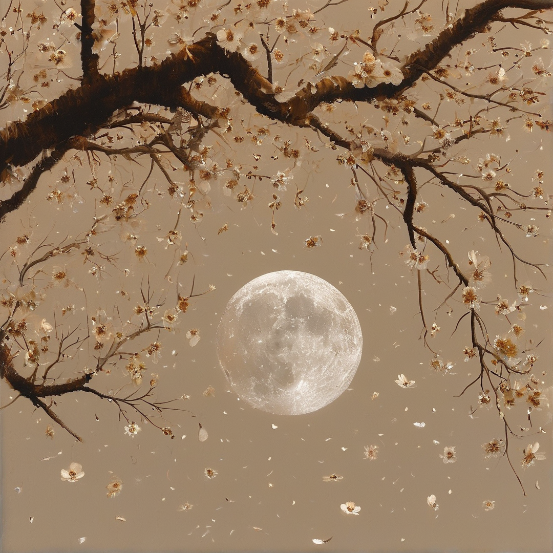 Moon Among Blossoms