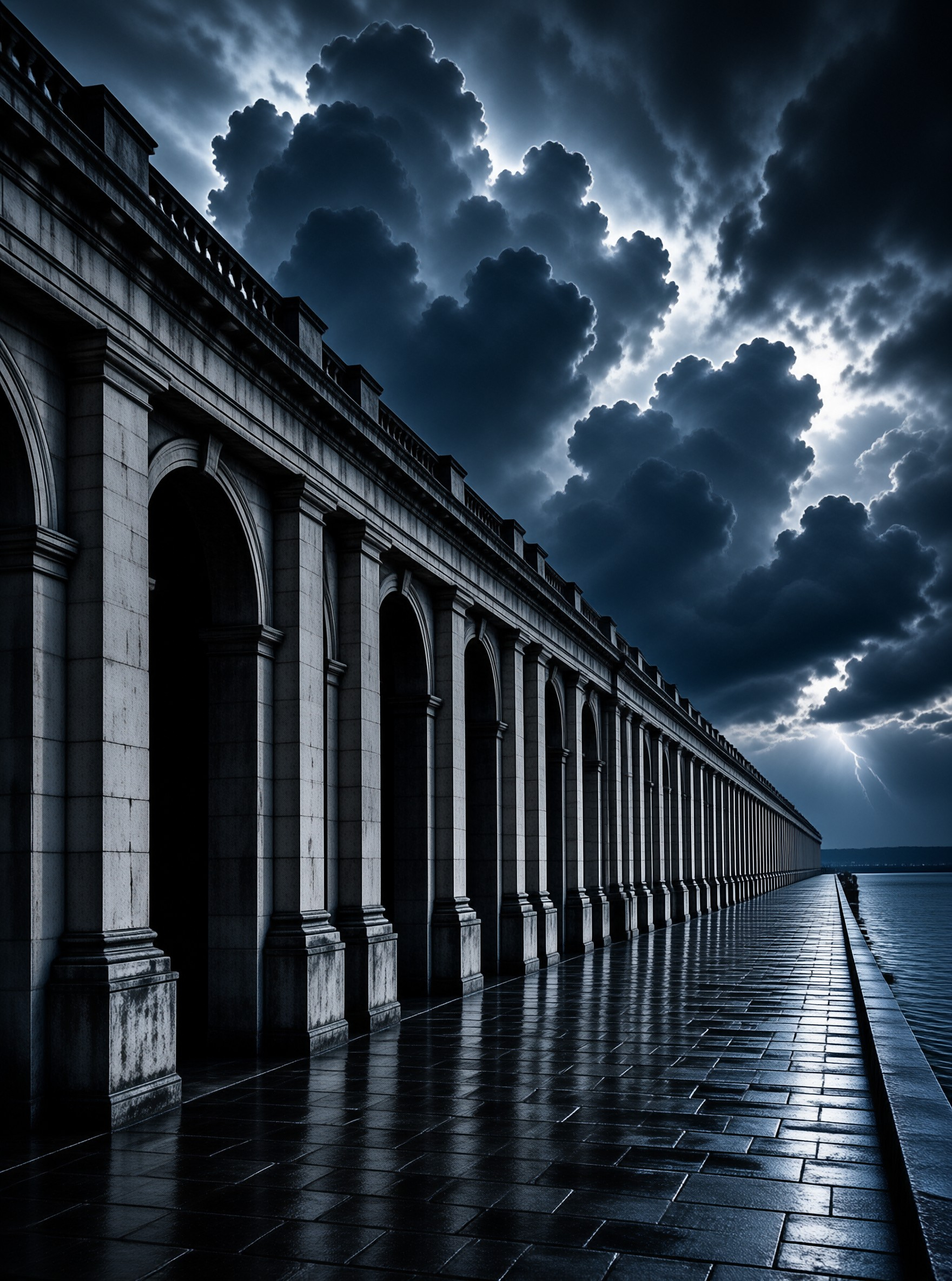 Stormy Colonnade