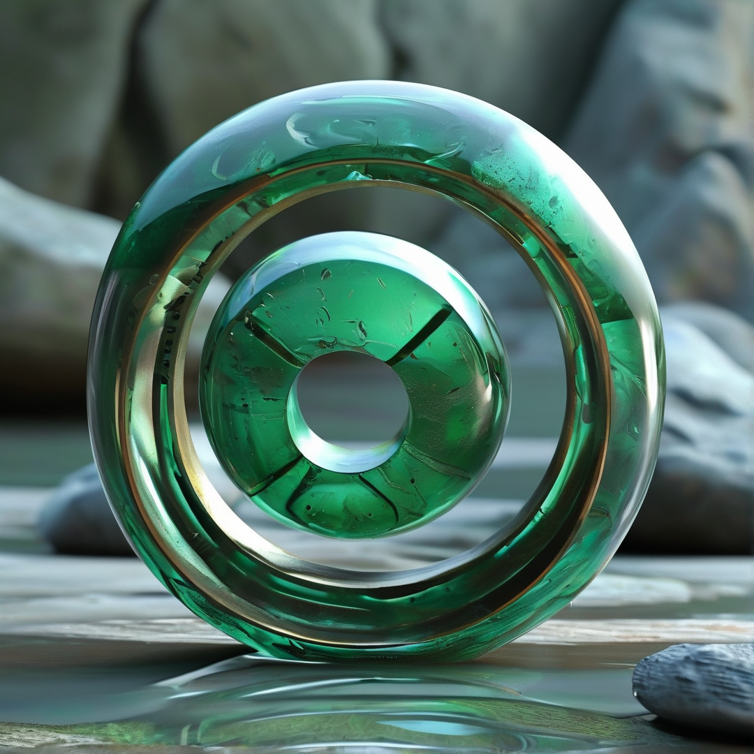 Green Glass Ring Artifact