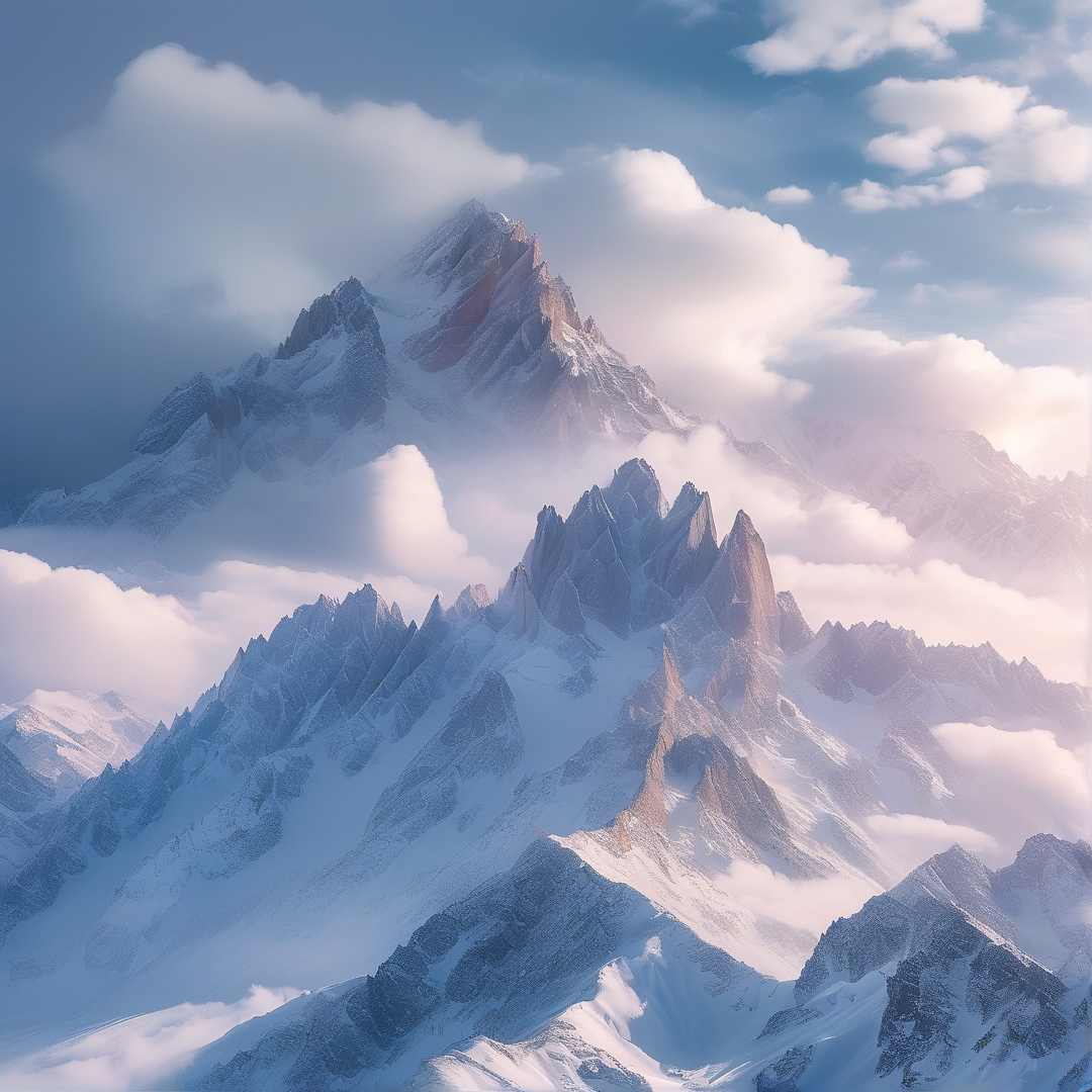 Majestic Snowy Peaks