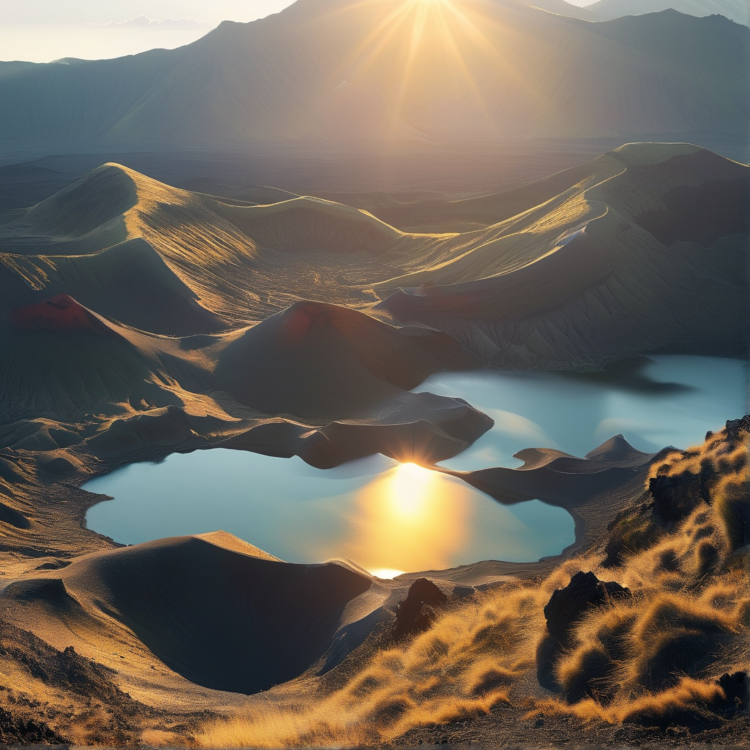 Desert Oasis at Golden Hour
