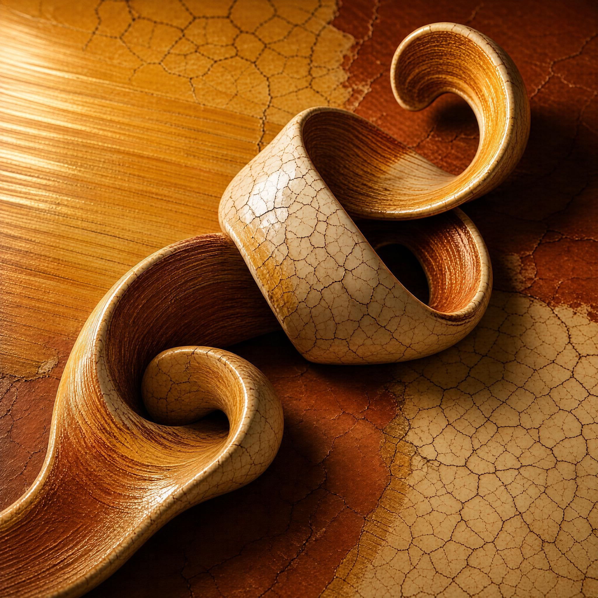 Spiral Ceramic Sculptures