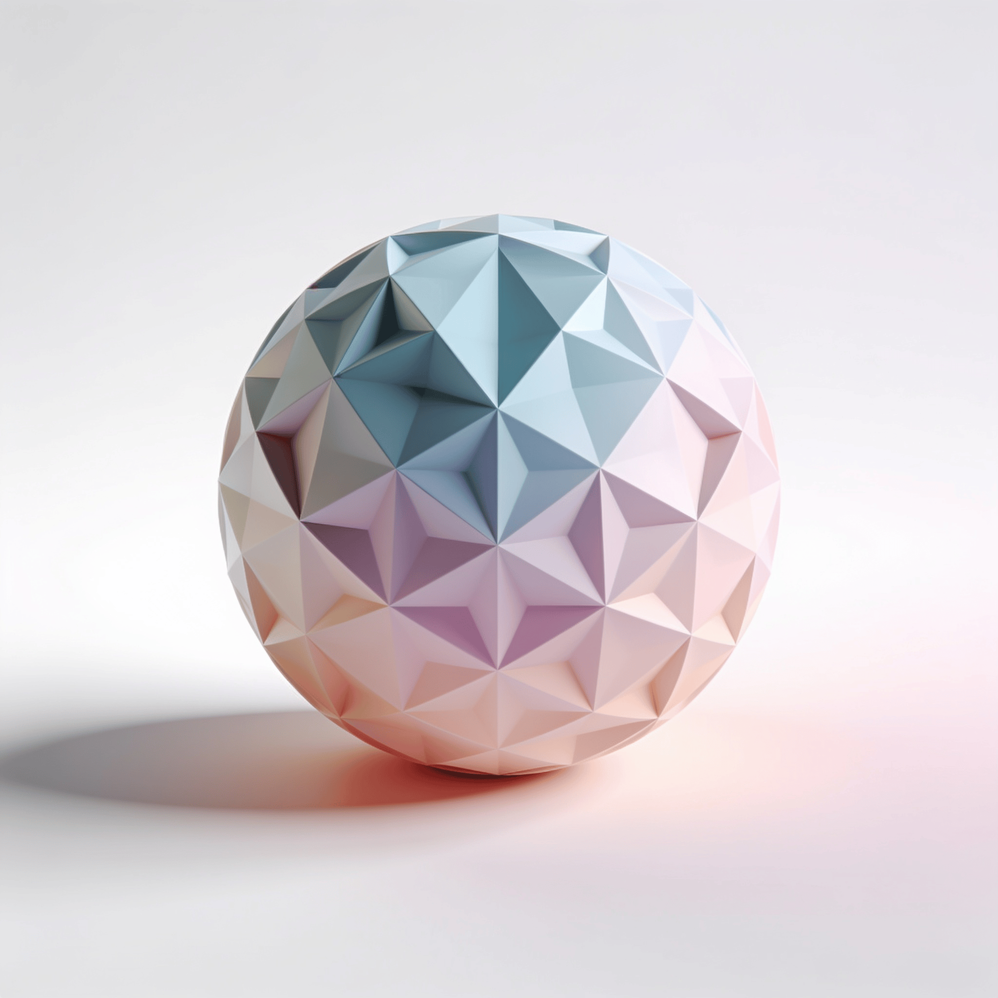 Pastel Geometric Sphere