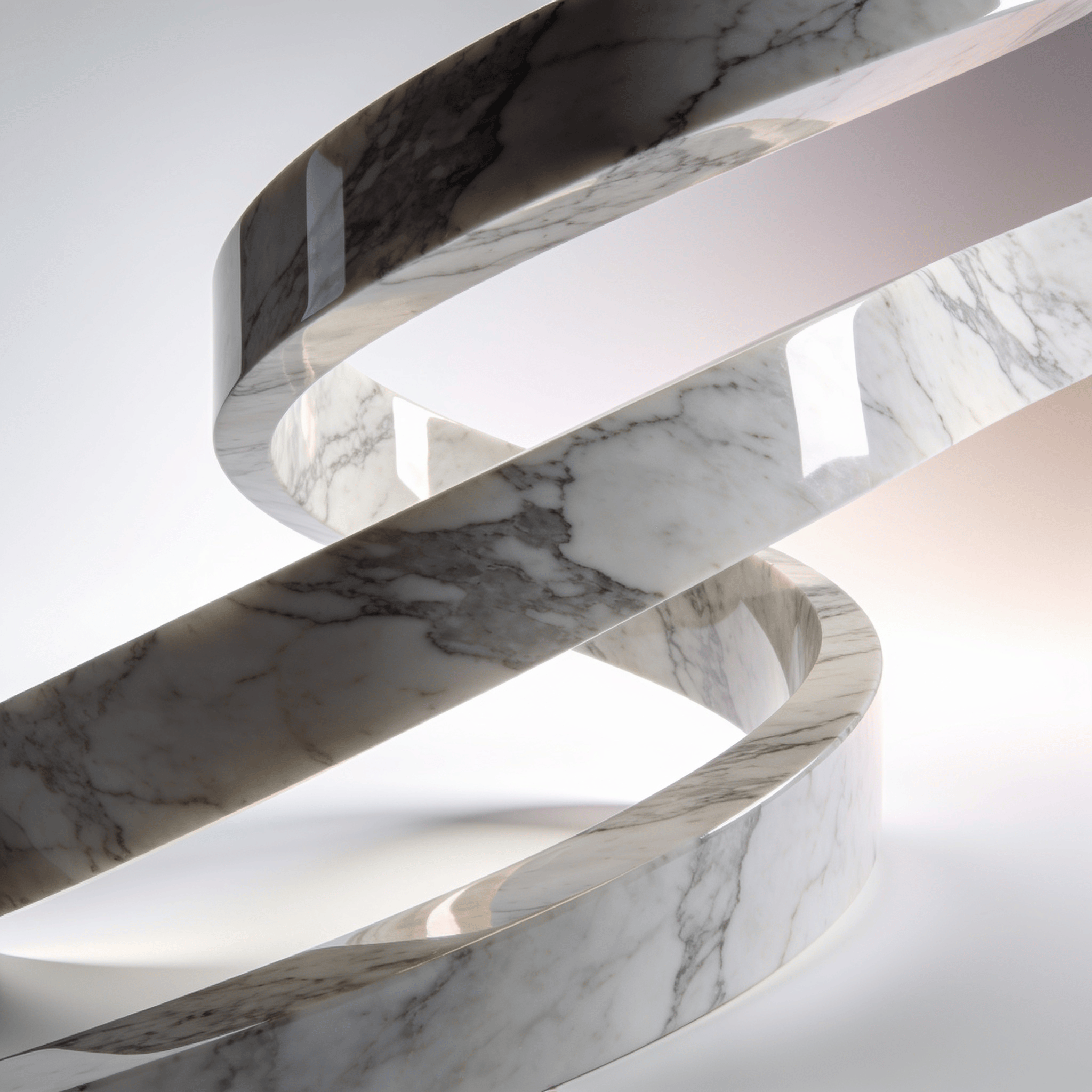 Marble Curved Ribbon