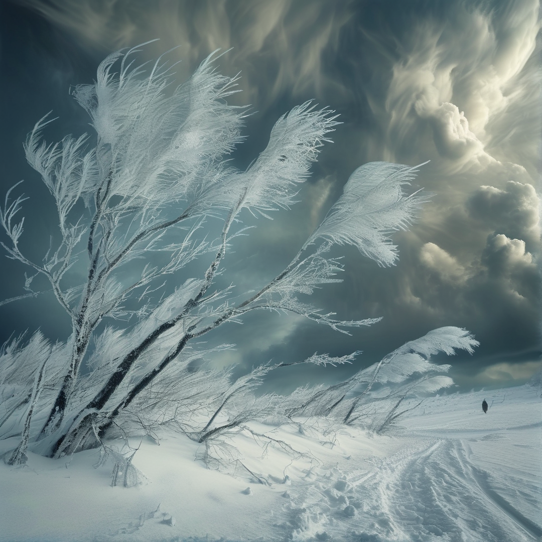 Frosty Trees in Winter