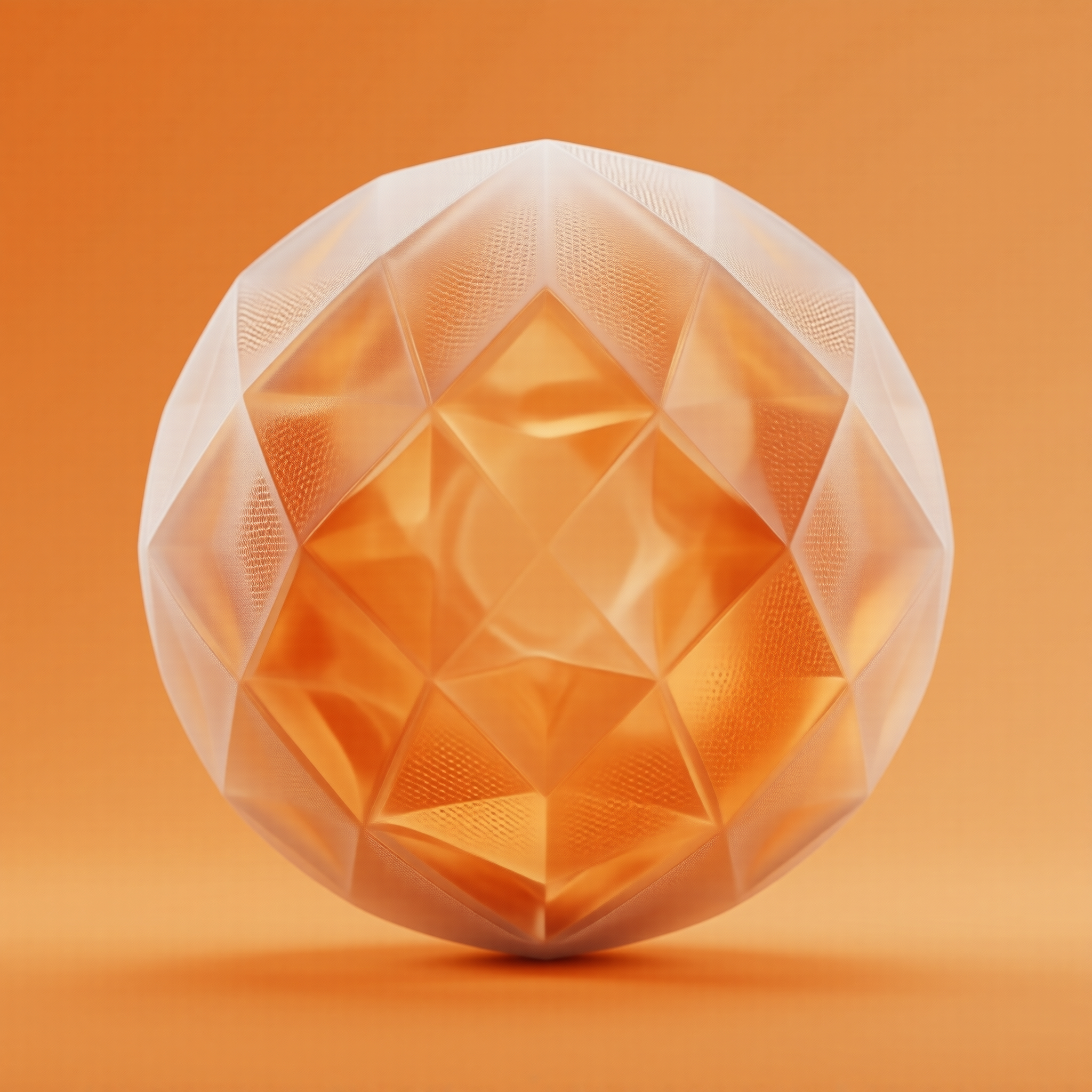 Faceted Translucent Sphere