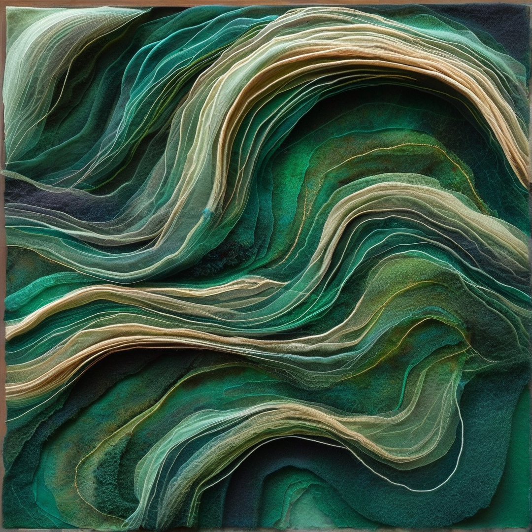 Abstract Green Layers
