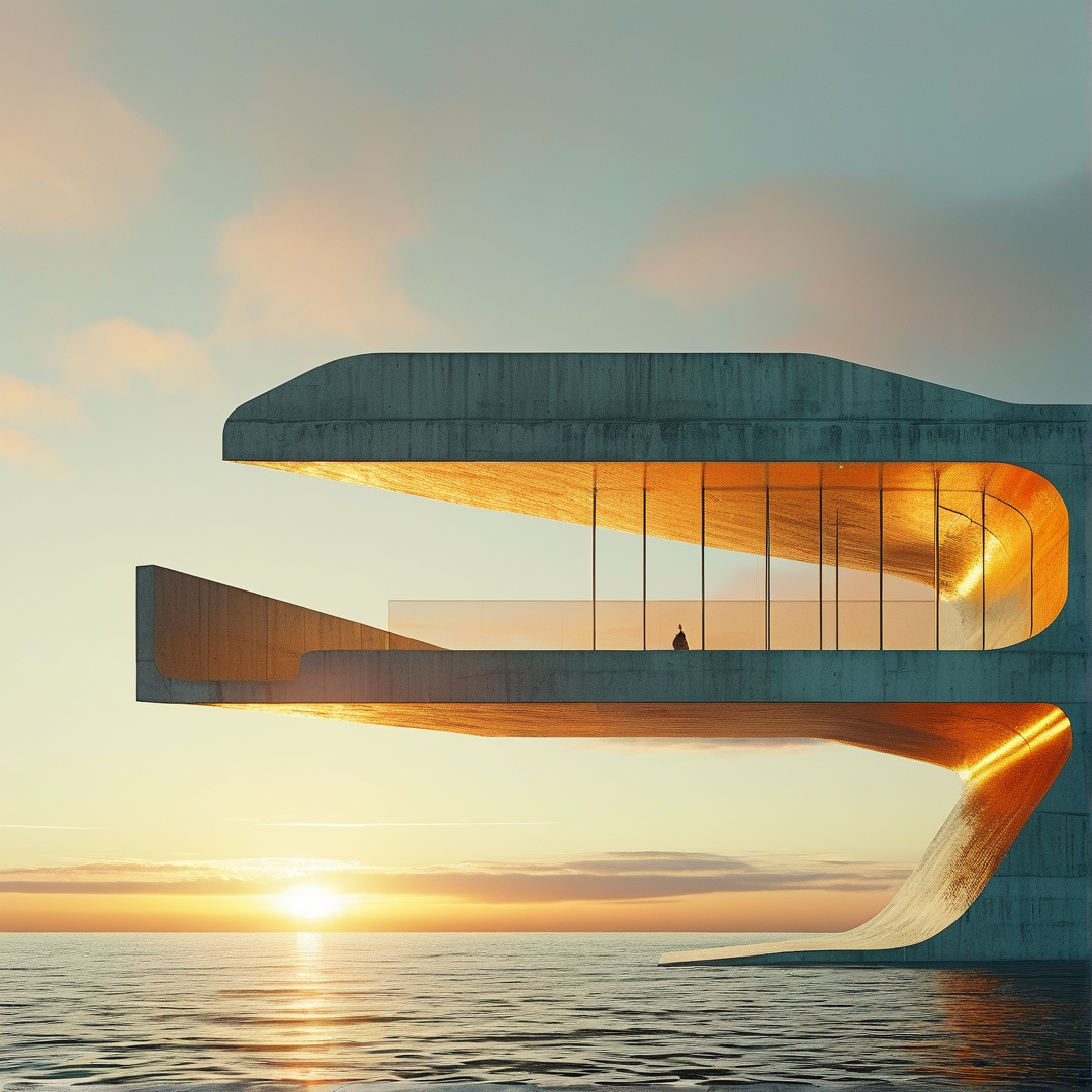 Futuristic Seaside Structure