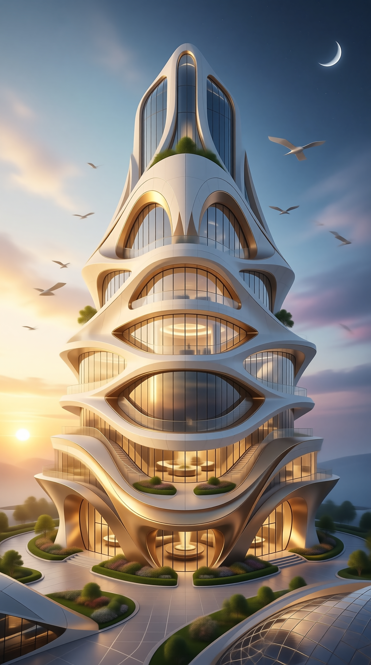 Futuristic Organic Skyscraper