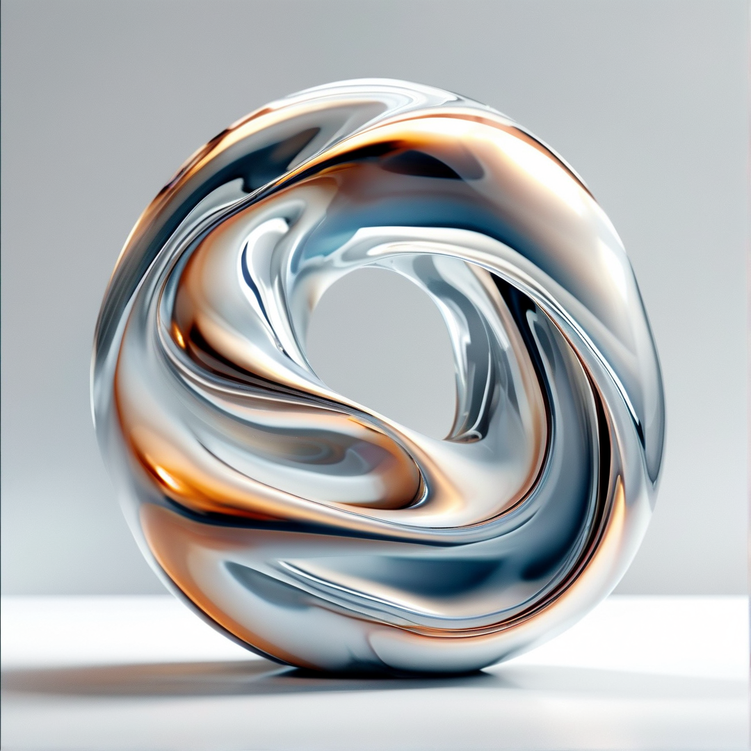 Abstract Metallic Sculpture