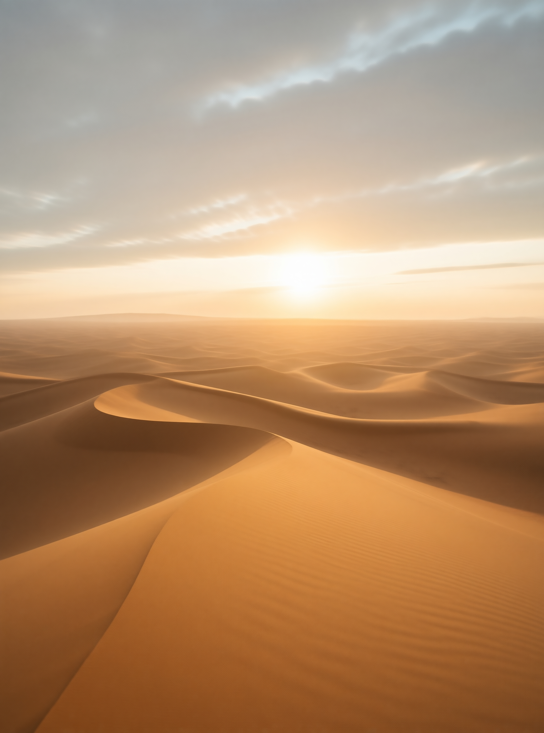 Golden Hour Desert Dunes