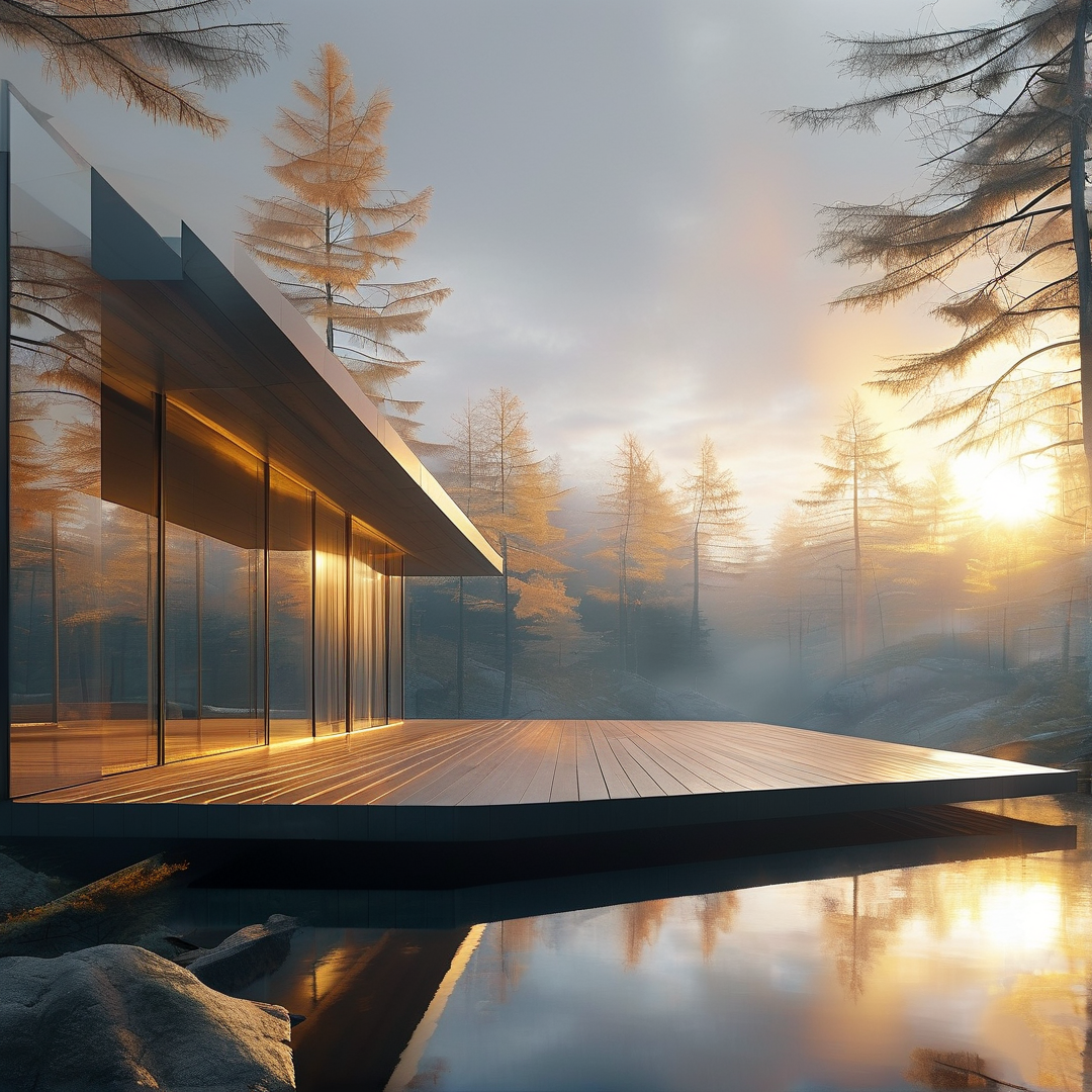Golden Hour Glass Retreat