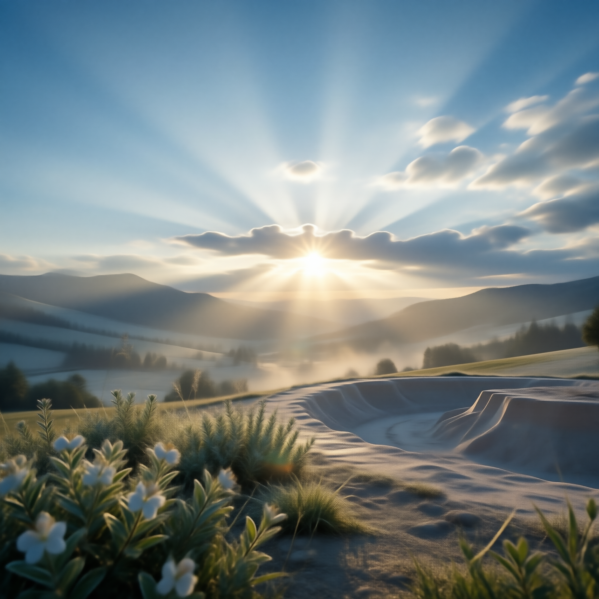 Sunrise Over the Hills