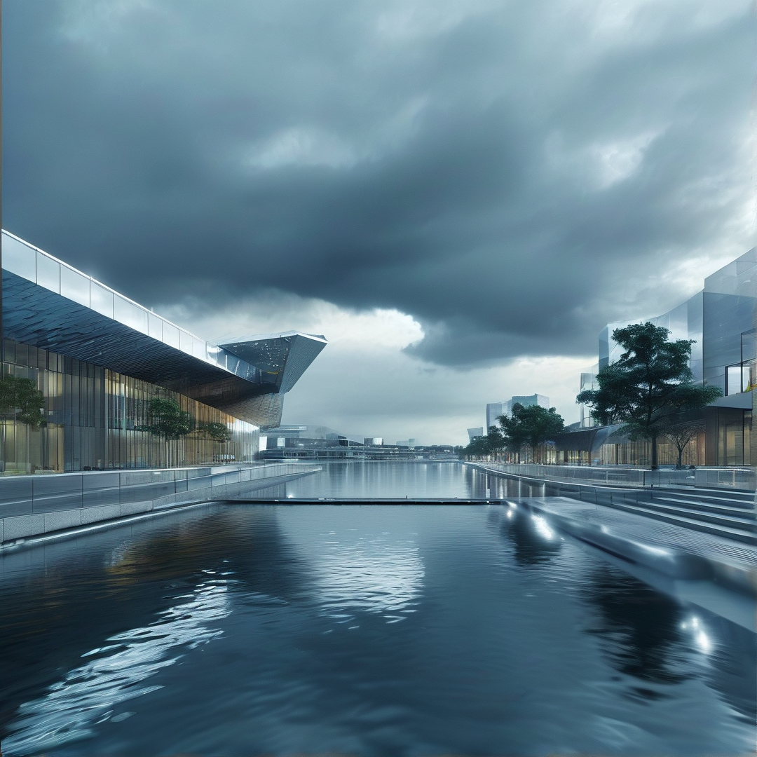 Futuristic Urban Waterfront