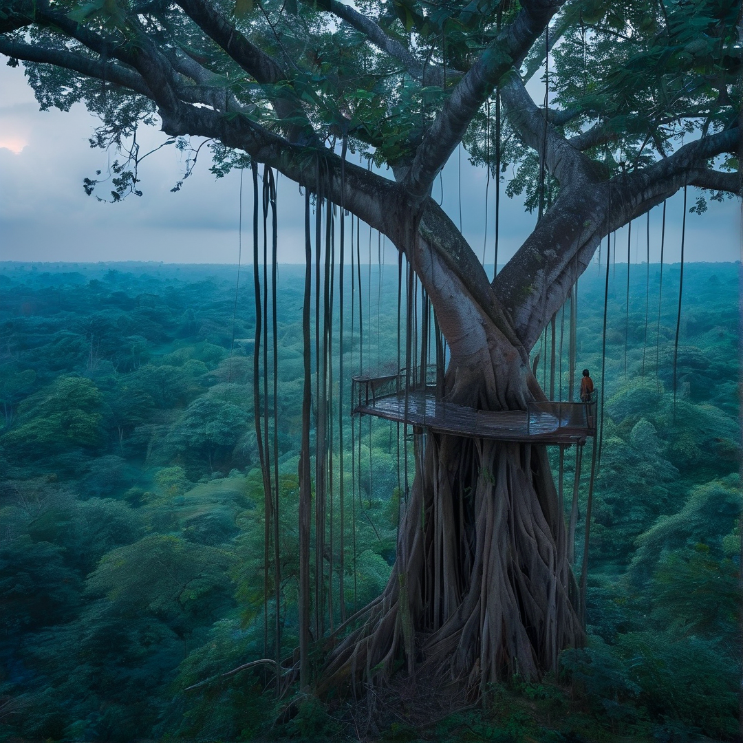Giant Banyan Tree Platform