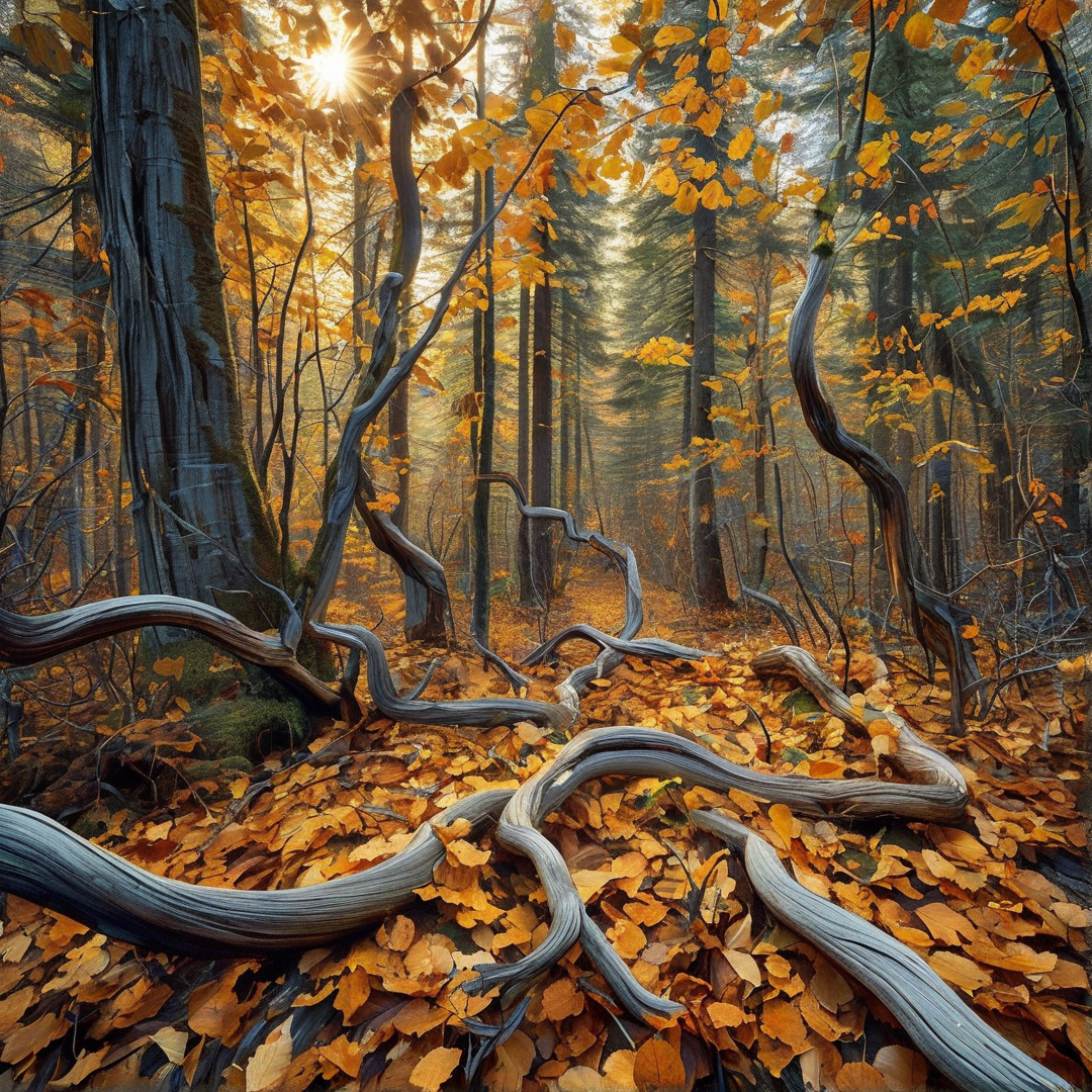 Golden Autumn Forest