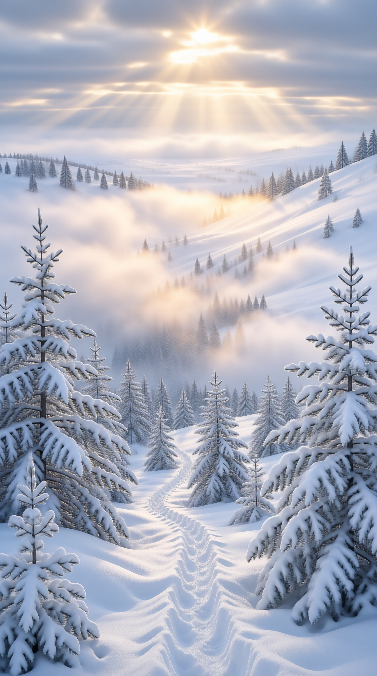 Winter Mountain Sunrise