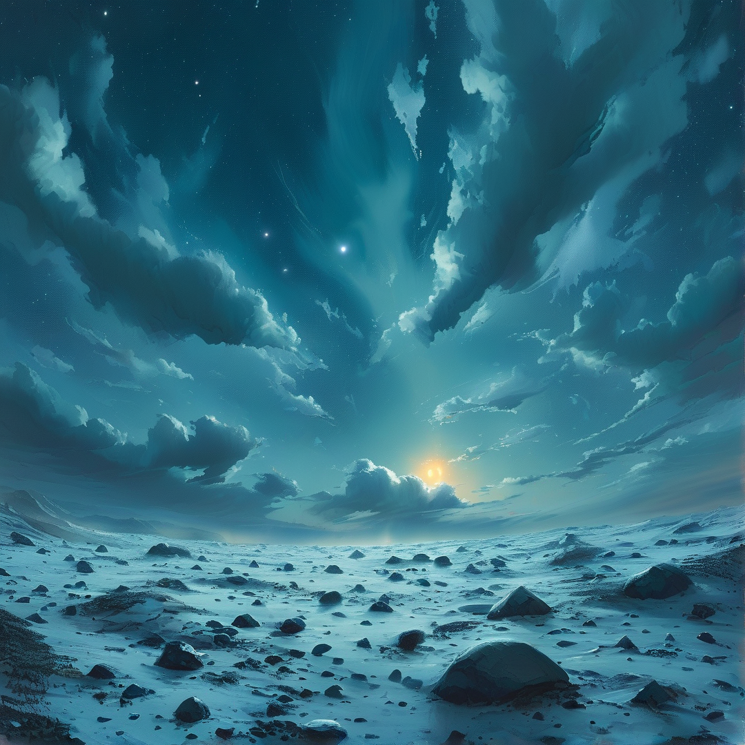 Frozen Alien Landscape