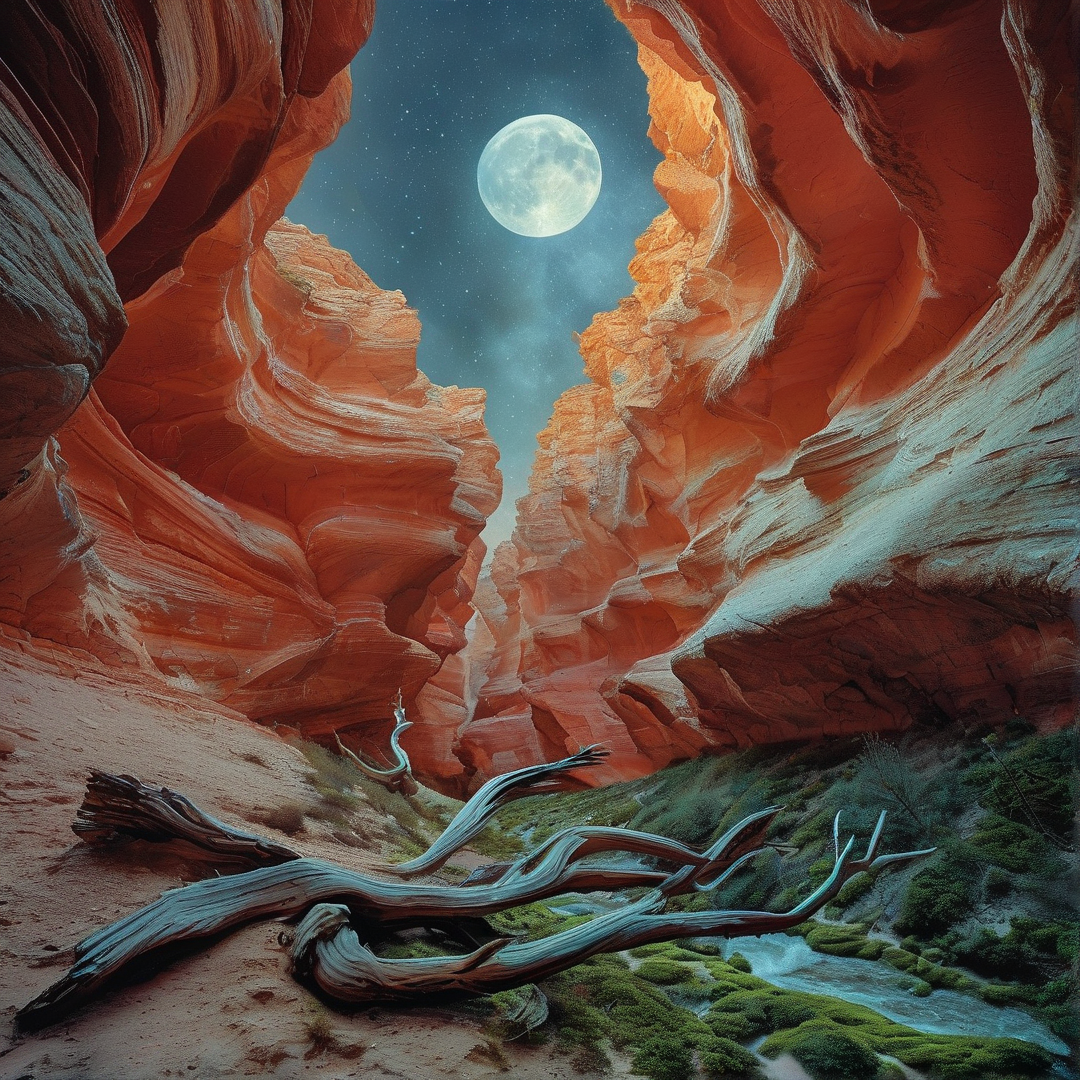 Moonlit Canyon