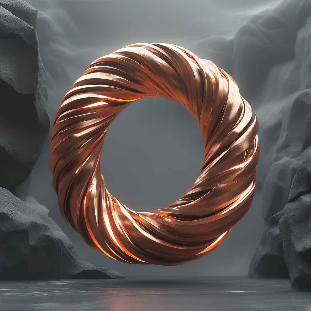 Twisted Copper Ring