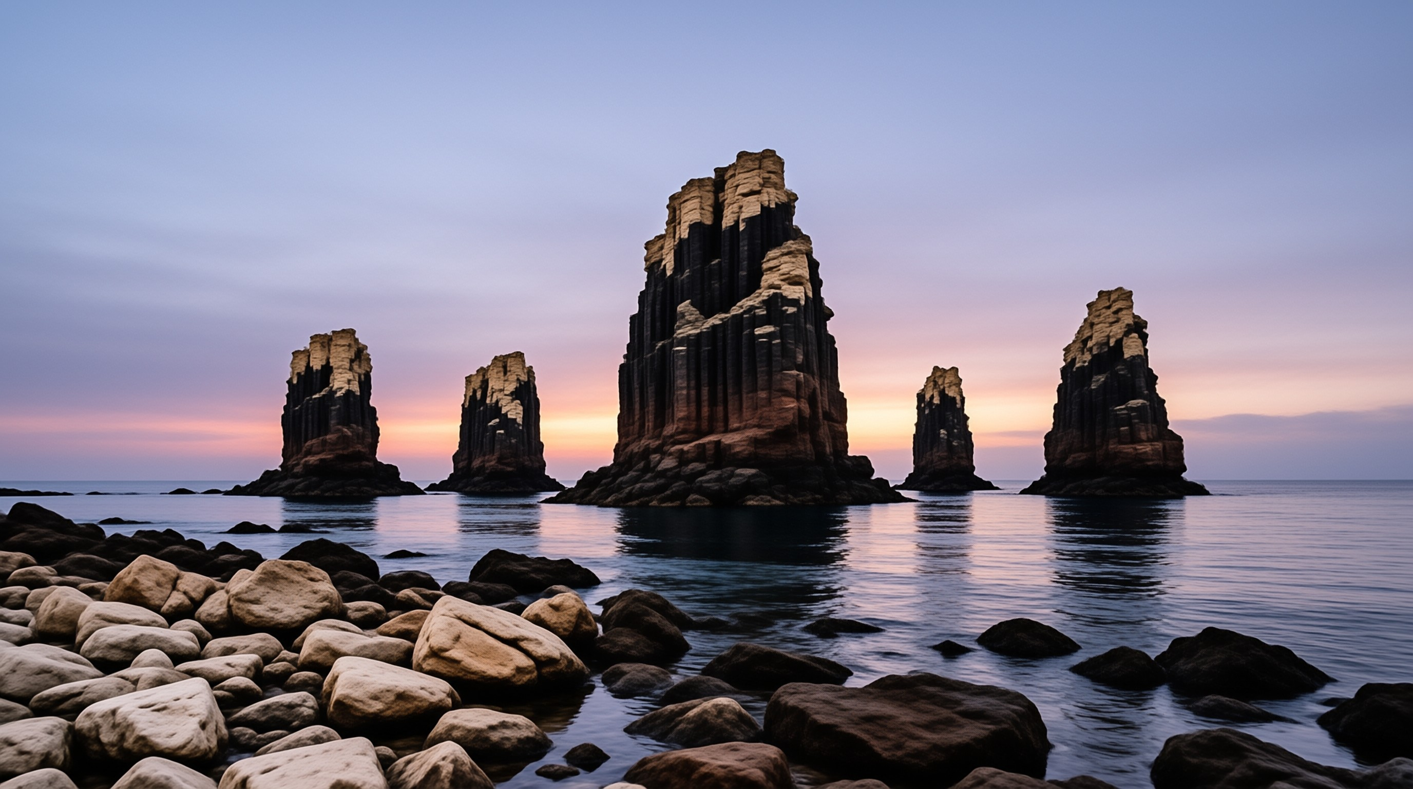 Sea Stacks at Sunset