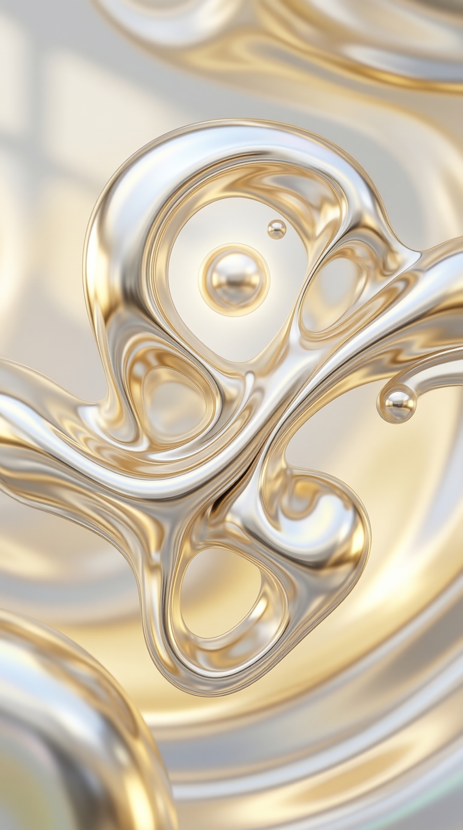 Chrome and Gold Fluid — Material Study
