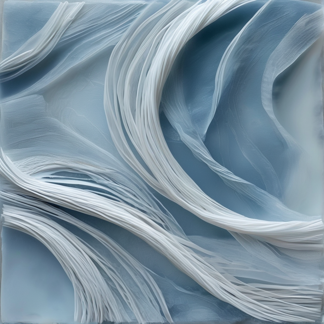 Flowing Silky Blue Waves