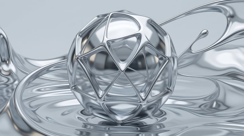 Liquid Metal Geometric Sphere