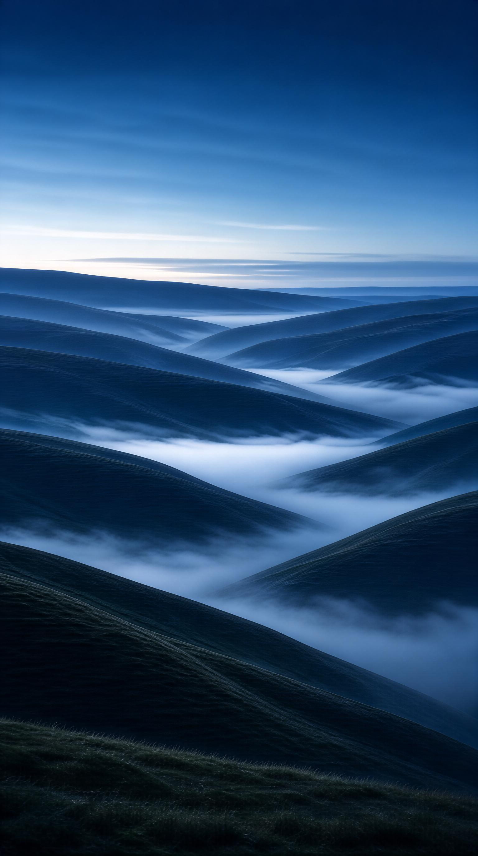 Rolling Hills in Mist
