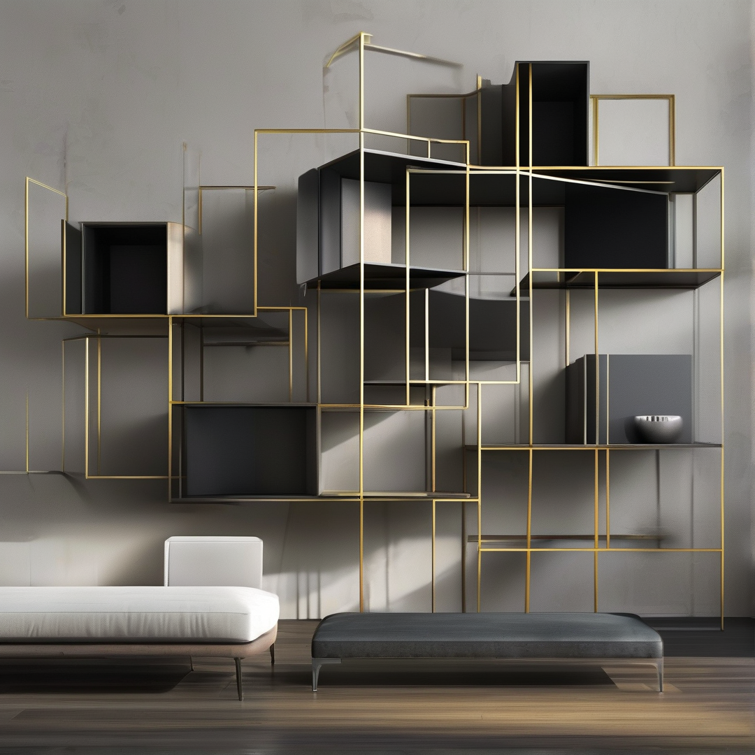 Geometric Wall Shelving