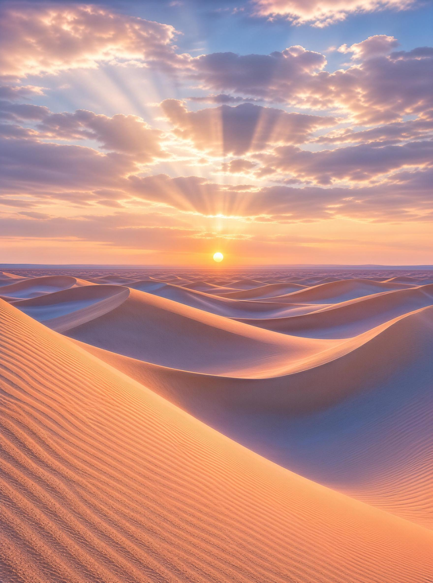 Desert Sunset Landscape